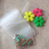 Torebki biżuterii 500pcs 16x24 cm Białe torby na ziplock przezroczyste plastikowe przezroczyste worka zamka o zamek do tkaniny/prezenty/biżuteria Wyświetlacz opakowania