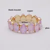 Urok Bracelets Bohemian Colorful Glass for Woman European American Exaggeration Spring Rhinestone Bangle Madera Pulseira