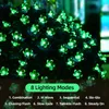 Strings Solar Flower Lichtslingers Groen Buiten Waterdicht 50 LED-Fee Licht Decoraties Tuin Patio Hek Tuin Spri