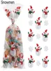 Dekoracje świąteczne 50pcs Wesołych słodyczy torby Święty Święty plastikowy Torba Torba Święta