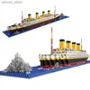 Blocs Titanic modèle 3D micro briques Mini blocs de Construction Kits 3D Construction diamant navire bricolage croisière naufrage bateau ensembles jouets cadeaux R231208