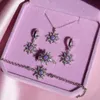 Naszyjniki wiszące vintage opal cyrkon geometryczny Naszyjnik dla kobiet przyjęcie weselne Zestaw biżuterii Akcesoria 231208