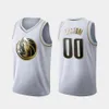 Dallas''mavericks''men luka Doncic Kristaps Porzingis J. Barea Boban Marjanovic White Custom Golden Edition Jersey