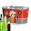 Ice Buckets And Coolers Iron Ice Bucket Portable Beer Bucket With Handle For Chilling Beer Champagne Sand Succulent Large Diameter Iron Ice Buckets 231207