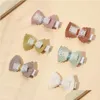 Accessoires de cheveux bébé pour né enfant en bas âge enfants fille garçon pince à cheveux coton couleur unie pince à nœud papillon exquis clips faits à la main livraison directe M Dhalg