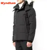 Abbigliamento firmato da uomo di alta qualità Canada g Wyndham Parka Cappotto da uomo Lupo Vera pelliccia Piumino da donna Fusion Fit Inverno Cappotti da donna Parka di fascia alta con distintivo Sxxl