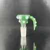 Mais recente Fumar Colorido Boi Chifre Estilo Pyrex Vidro Grosso 14MM 18MM Masculino Joint Erva Tabaco Filtro De Vidro Tigela Plataformas Petrolíferas Waterpipe Bong DownStem Bubbler Titular DHL