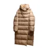 Piumino d'oca 2023 Inverno Nuovo 90% piumino Con cappuccio Piumino lungo da donna Lotto 16Fy29089