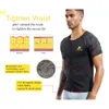 Saunat Shirt For Men Sweat Top Weight Loss Slimming Short Sleeve Body Shaper Fat Burner Gym Exercise Sport Workout