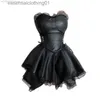 Urban Sexy Dresses 2023 New French Gothic Punk Black Party Dresses For Women Y2k Sexy Sweet Girls Luxury Slim Fit Summer Chest Wrap Mini Skirts L231208