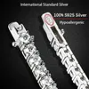 Łańcuch Smyoue 4 mm Bracelet tenisowy dla kobiet 100% 925 Srebrny Srebrny Kamień Boguń Wedding Sparks Lab Diamentowa bransoletka 231208