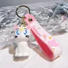 Dekompressionsspielzeug Junges Mädchen Schlüsselanhänger Katze Actionfigur Modell PVC Cartoon Tasche Puppe Anhänger Spielzeug Geschenk