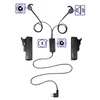 Dual Lens Headphones Earbud USB Camera Worn In Your Ear Clip Webcam System With BT &Mic For Mobile Video Surveillance