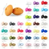 Teethers Toys 50pcsLot 12mm Baby Silicone Lentil Beads DIY Charms born Nursing Accessory BPA Free Teething Necklace Toy 231207