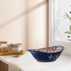 Louça conjuntos multi-função tigela salada recipiente cozinha gadget recipientes para armazenamento doméstico lingote de cerâmica cerâmica projetado