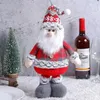 Fournitures de jouets de Noël Poupées de renne de Noël Figurine de bonhomme de neige de Thanksgiving Poupée en peluche à longue jambe Père Noël en peluche Ornement télescopique debout 231208