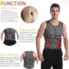 Sauna Vest For Men Neoprene Sweat Tank Weight Loss Top Thin Fat Burner Sportwear Slimming Sleeveless Body Shaper Gym