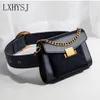 Women Weavt Belt Belt Bags Fashion Leature Leather Fanny Pack New Hip Package Pearl Chain Packs Chest Crossbody Bag MX2002959