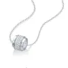 Jewellery gift S925 silver modern moissanite pendant chain necklace for women