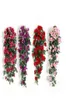 1 PC Artificial Flower Garland Vine 18 Head Rose Flowers Home Decor Fake Plant Leaves Wall Farmhouse Decor for Wedding Party17392162