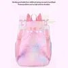 Mochilas mochila para meninas estudantes kawaii sacos crianças princesa arco-íris escola impermeável suprimentos 231207