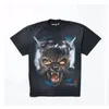 HellStar Shirt Designer Mens Tshirt Rapper Hell Star Silny rzemiosło Krótkie rękawie Top High Street Retro Hell Star Koszulka