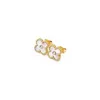Orecchini con bracciale Van Clover Bracciale a quattro foglie Bracciale in oro 18 carati Love Bracciale rigido designer orecchini di lusso gioielli firmati per le donne Regali cinesi di alta qualità