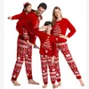 Family Matching Outfits Red Christmas Pajamas Sets Father Mother Daughter And Son Children Clothing 231207