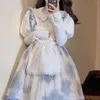 Kadın bluzları Sonbahar ve Kış Japon Tatlı Süt Victoria Bluz Katmanlı Sevimli Dantel Bebek Boyun Kadınlar İçin Çok Alt Gömlekler