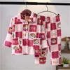 Pyjama Herfst Winter Baby Jongen Meisje Kleding Pyjama Set Dikke Flanel Fleece Peuter Kind Warme Cartoon Nachtkleding Kinderen Thuis pak 231207