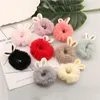 Faixas de borracha de cabelo dos desenhos animados bonito animal borracha banda para meninas rabo de cavalo de pelúcia Maruko laço de cabelo elástico anel de cabelo headwear meninas crianças acessórios de cabelo 231208