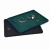 Jewelry Pouches Cashmere Display Tray Stackable Necklace Bracelet Ring Watch Drawer Showcase Holder Drop