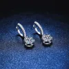 Agent d'achat de support Boucles d'oreilles de cerceau en gros pour les femmes Fine bijoux sterling sier Moisanite Stud Original Qualité