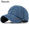 Xmulu Solid Denim Baseball Cap Мужчины Женские джинсы Snapback Caps Cavakette Plain Bode Hat Gorras Мужчины повседневные пустые папа мужские шляпы Cx202281