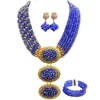 Ensemble collier et boucles d'oreilles, bijoux fantaisie, perles africaines jaunes opaques