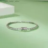 Catena UMCHO Bracciale da tennis in argento sterling 925 da 2 mm Bracciale da donna con zirconi per bracciale di fidanzamento Regalo personalizzabile Moda Gioielleria raffinata YQ231208