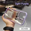 Lens Metal Ring Protector Stand Phone Case For IPhone 15 12 13 14Pro Max 11 Camera Glass Protection Transparent Shockproof Cover factory price