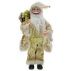 Julleksak levererar Golden Christmas Dolls Santa Claus Toys Xmas Figurer Julklapp till Kid Gift Christmas For Home Window Table Decoration 231208