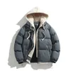 Veste de créateur hiver nouvelle version coréenne pour hommes épaissie logo de voiture chaud faux deux pièces à capuche coton Co Fa D vente en gros 2 pièces 10% de réduction