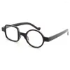 Sunglasses Retro Leopard Asymmetrical Round Square Reading Glasses Women Men Presbyopia Hyperopia Eyeglasses Strength 1.0x - 3.5x