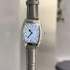 고품질 35mm 레이디스 우아한 손목 시계 가죽 스트랩 디자이너 Franck Muller Quartz Movement Reloj 22kf 레저 패션 방수와 상자