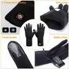 Gants à cinq doigts Doublure électrique rechargeable Gants chauffants Hiver Gants de ski au toucher chaud Sports de plein air Équitation Ski Pêche Chasse 231207