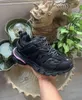 Projektant luksus dla damskiej męskie buty na zewnątrz Track 3.0 Sneaker oświetlony gomma skórzany trener nylon drukowana platforma Treakers Men Treakers Buty LED 380