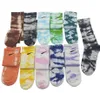 Chaussettes de créateur en gros pour hommes et femmes, en pur coton imprimé, 10 couleurs, lettres de basket-ball et de Football, chaussettes brodées NK