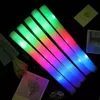 LED -handskar LED -lysande pinnar Party Rave Foam Glow Stick RGB Fluorescerande Dark Light For Bar Wedding Birthday Festival Supplies Accessories 231207