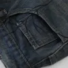 Herren Jeans Y2K Blau Denim Shorts Spinne Spinnennetz Gedruckt Sommer Lose Lässige Jeans Shorts Mode Harajuku Hip Hop Streetwear Shorts für MännerL231208