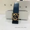 Loewe Belt Fashion Designer Mens Luxury Belts For Man Gold and Silver Cintura Women Bredd 3,8 cm Huvud Randig dubbelsidig Casual 32