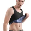 Costume de Sauna pour hommes, chemise, piégeage de la chaleur, gilet de Compression de la sueur, vêtements amincissants, haut de gymnastique, veste polyvalente