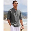 Camisas casuais masculinas 2023 moda primavera e verão camisa de mangas compridas slim-fit gola roupas