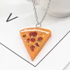 Pendant Necklaces 7 Pieces/Set Of Simulation Pizza Necklace Bff Friendship Choker Always Friends Men And Women Fashion Jewelry